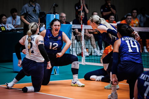 U.S. Women’s Sitting Downs Netherlands to Begin 2026 Worlds