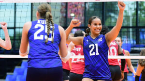 Sophee Peterson celebrates